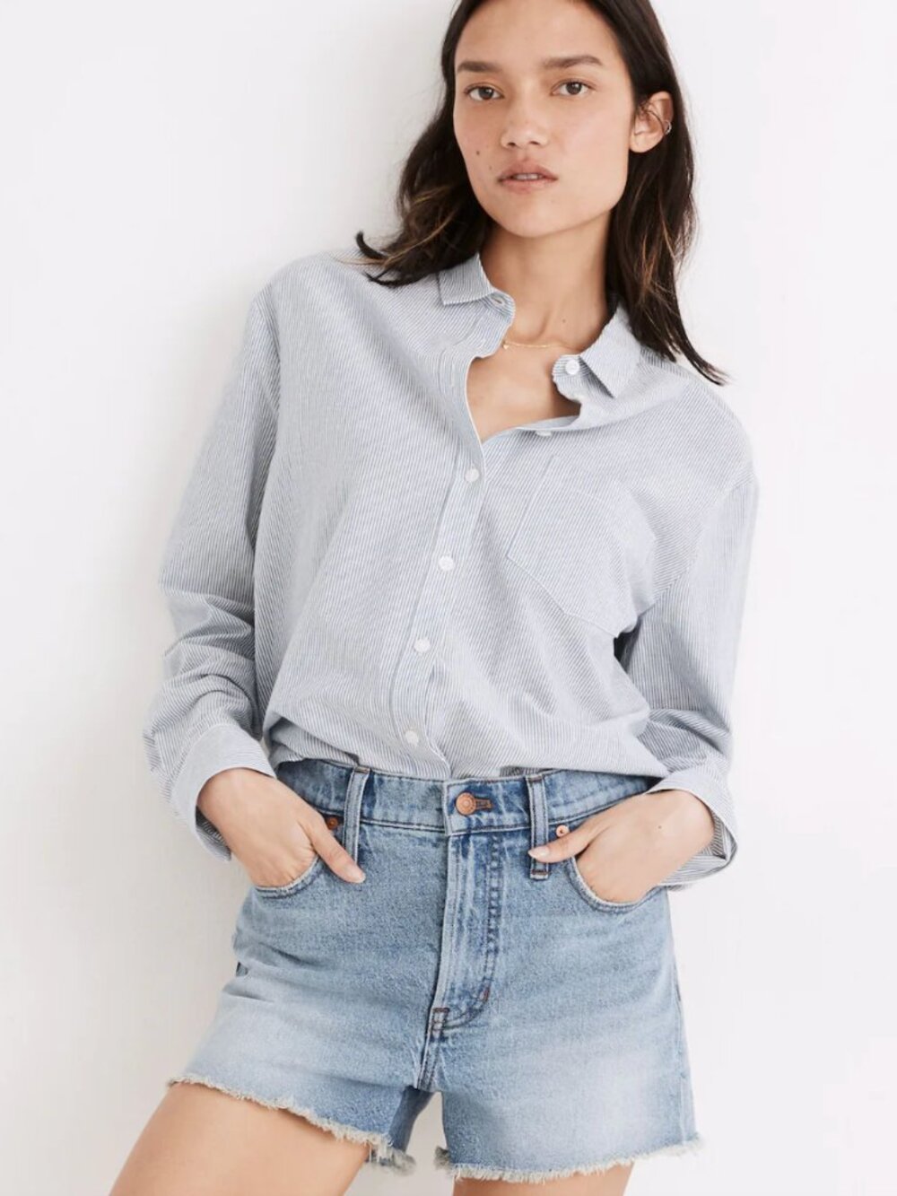 MADEWELL HIGH RISE DENIM SHORTS, US 24